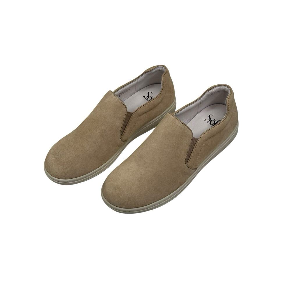 Sofft Roxie Slip On Sneaker Lenox Tan Suede Womens Size 7M New $115